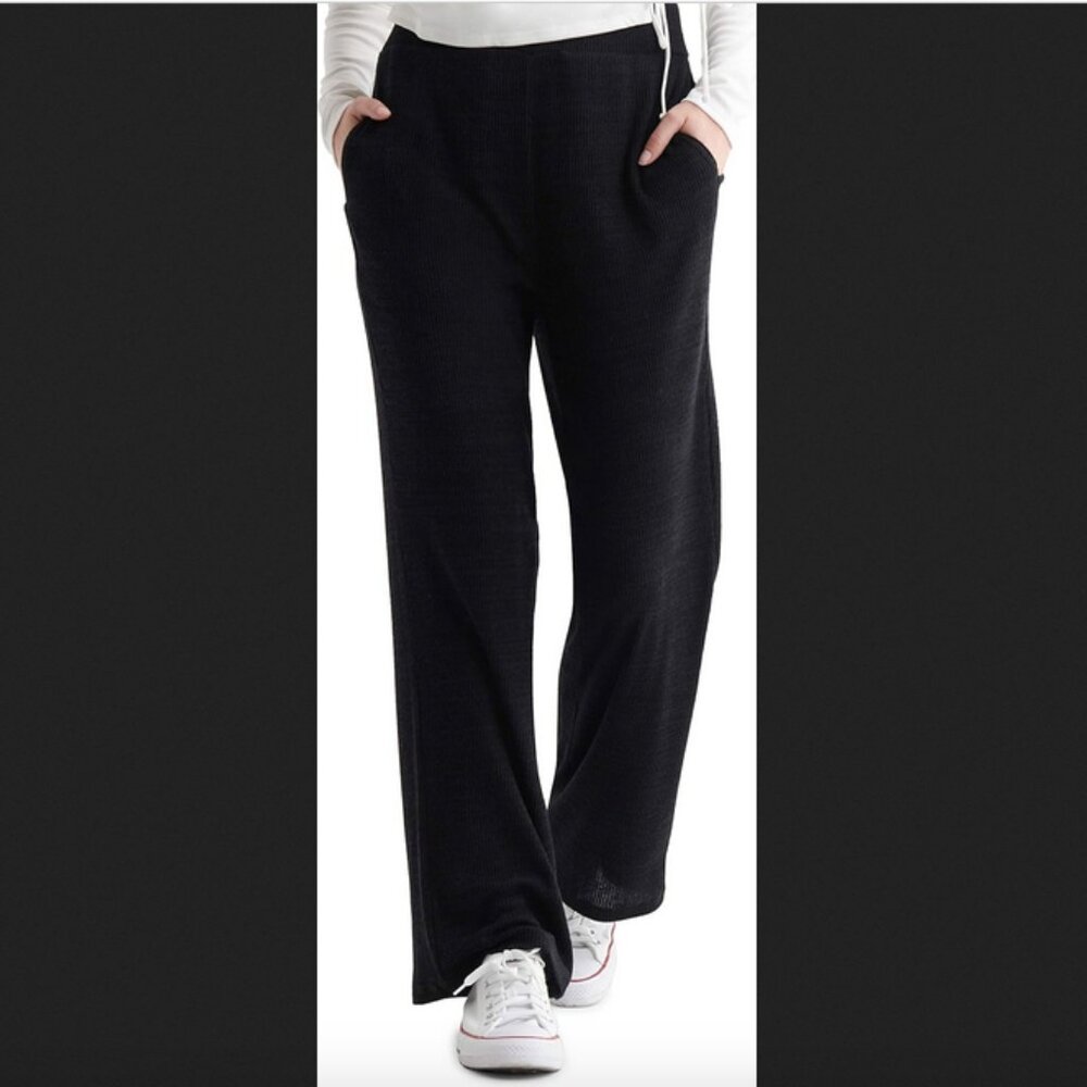 Lucky Brand Womens Wide Leg Ribbed Pull On Pant EUC
